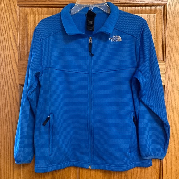 The North Face Other - The North Face Kids Unisex XL Blue Full Zip Jacket Waffle Weave Polyester